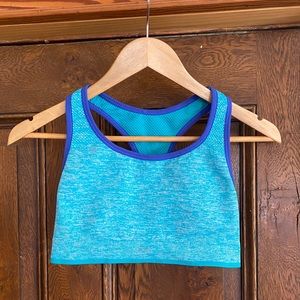 Reversible blue Victoria's Secret sports bra